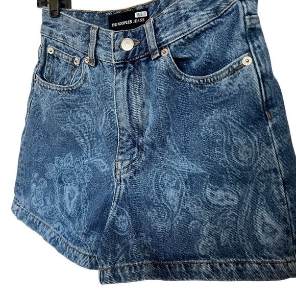 The Kooples Paisley Denim Shorts, Size 1. Excellent condition! - Picture 8 of 11